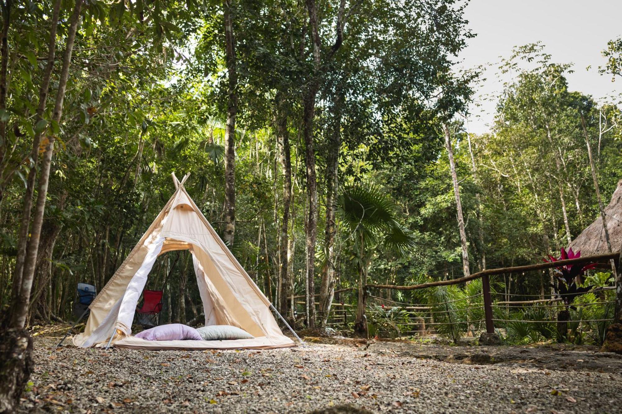 Cheel Lodge & Camping Пуерто-Морелос Екстер'єр фото