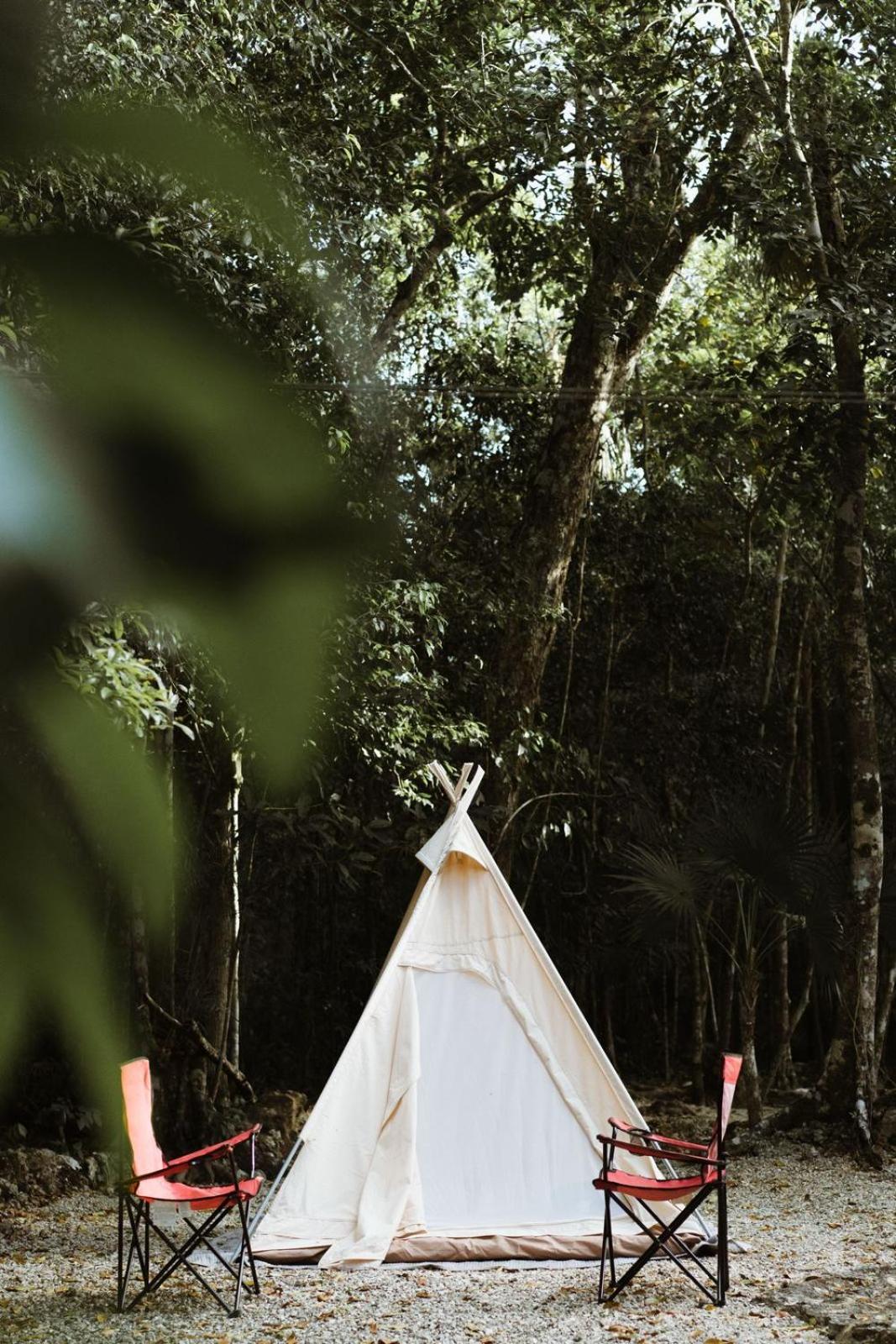 Cheel Lodge & Camping Пуерто-Морелос Екстер'єр фото